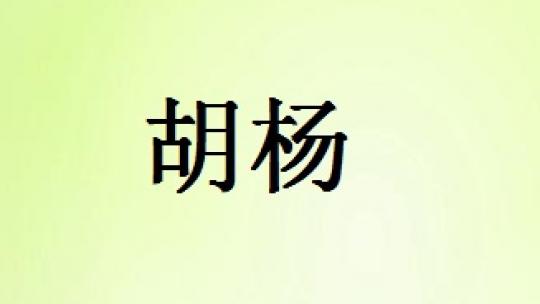 胡杨个性化